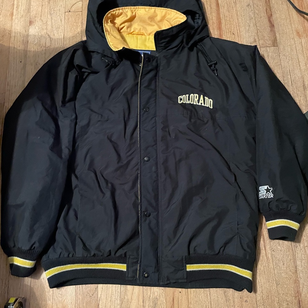 Starter Black and Yellow Colorado Men's Bomber Jacket